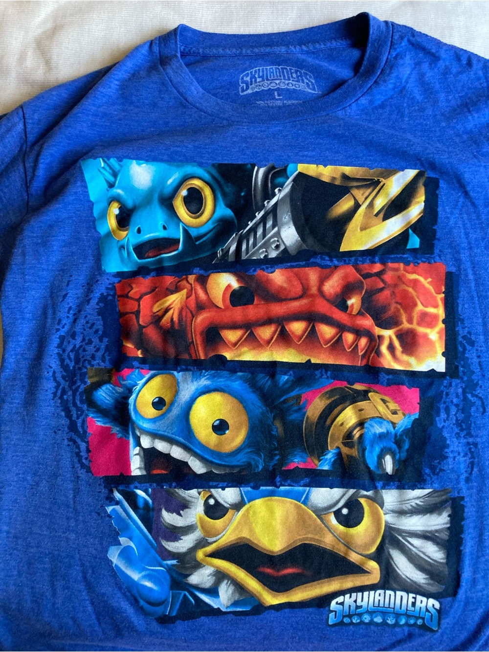 Skylanders Blue Kids Graphic Tee - Blue Size L